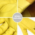 thumbnail image 3 of TFixol Guantes de soldadura extralargos Guantes de cuero resistentes al calor Jardín a prueba de espinas, 3 of 8