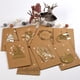 thumbnail image 2 of Papel de aluminio dorado 3d tarjetas de navidad saludos de la temporada tarjetas de felicitación de Navidad kraft, 2 of 4