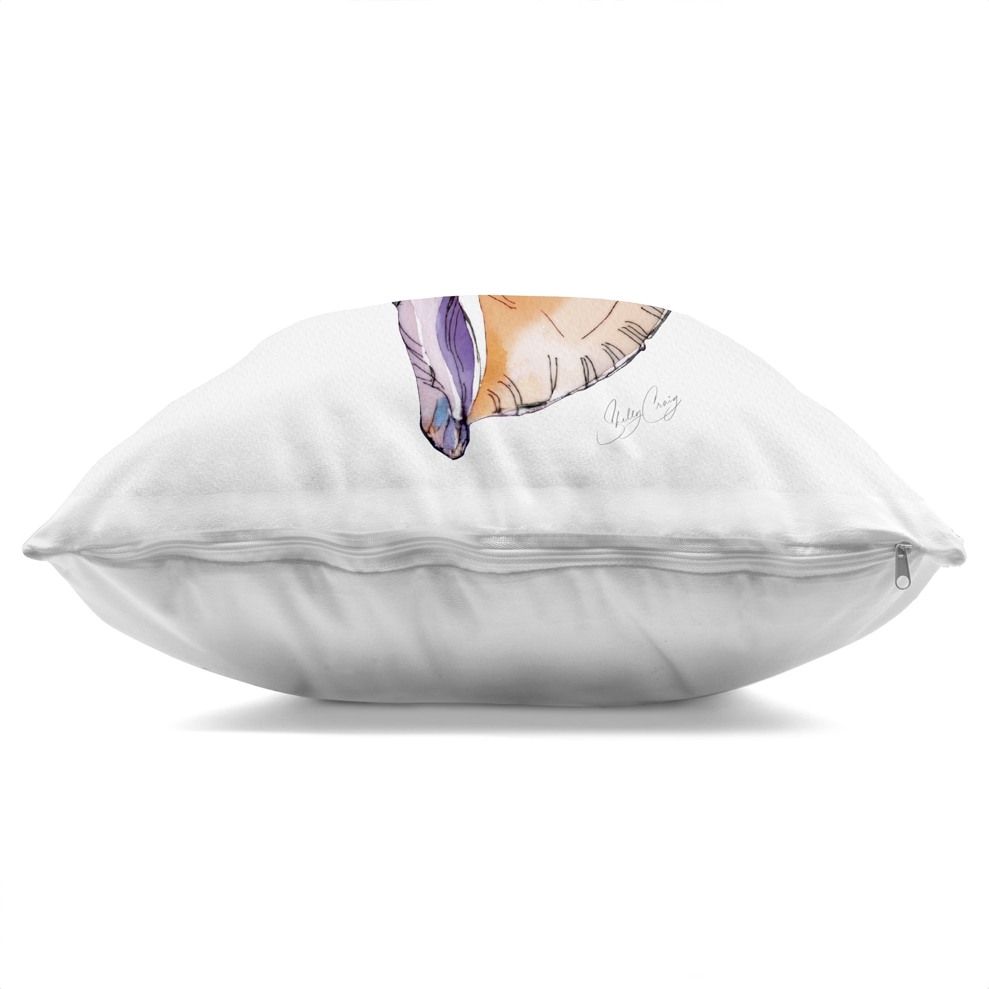 Stupell Industries Sunrise Conch Shell Decorative Printed Throw Pillow, design by Shelly Craig, 18 x 7 x 18