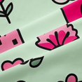thumbnail image 5 of Manfei Princess Castle Blackout Curtains, Flower Cloud Rainbow Window Curtains Pack of 2 (38x45 Each), Green Pink, 5 of 6