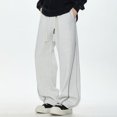 thumbnail image 4 of Baggy Sweatpants Men Sevevn Mens Baggy Sweatpants Wide Leg Track Pants Fall Stretch Casual Pants Streetwear, 4 of 9