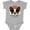 AC-Heather Grey, variant on Boston Terrier Dog Retro Sunset Boys or Girls Baby Bodysuit