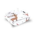 thumbnail image 5 of Snowman Elk Leaves Present Snowflakes Christmas Throw Pillow Covers Pillowcases 18 x 18 Inch Home Decor 2 Packs for Bedroom Sofa, 5 of 6