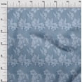 thumbnail image 2 of oneOone Cotton Cambric Dusty Blue Fabric Florals Dress Material Fabric Print Fabric By The Yard 42 Inch Wide-S1N, 2 of 4