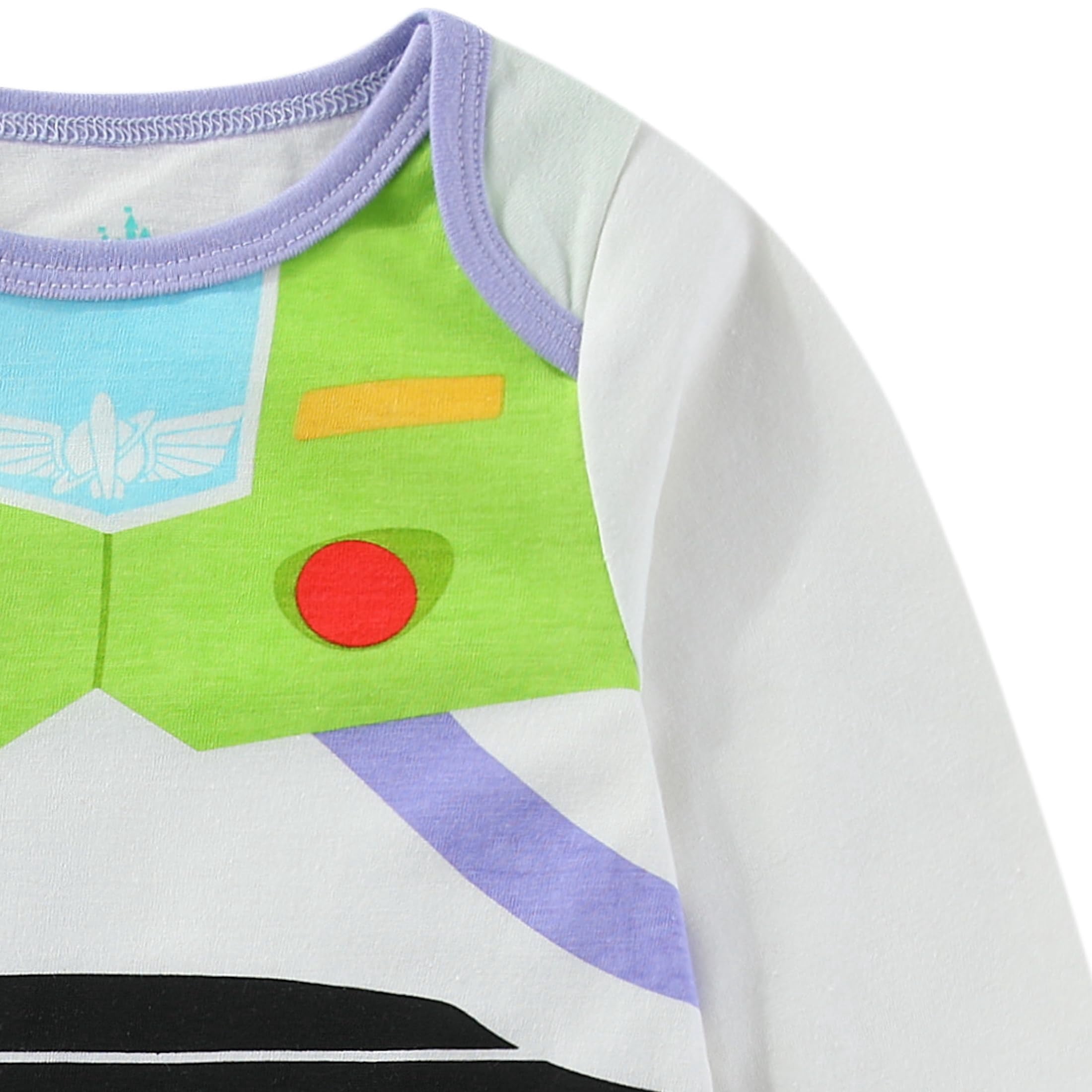 Disney Toy Story Buzz Lightyear Long Sleeve Romper Coverall with Hat (Baby Boys), 2 Piece Set, Sizes NB-24M