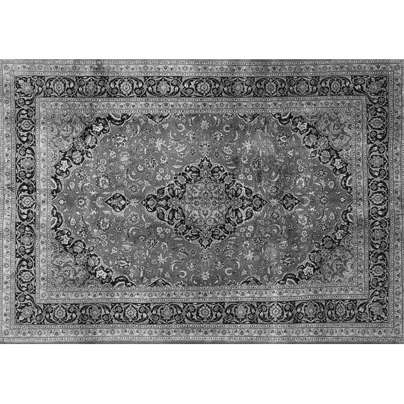 Ahgly Company Indoor Rectangle Persian Gray Traditional Area Rugs, 2' x 4'