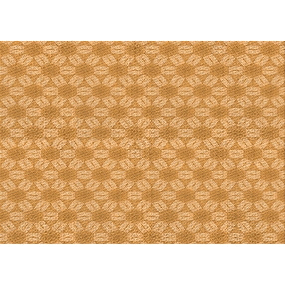 Ahgly Company Machine Washable Indoor Rectangle Transitional Neon Orange Area Rugs, 4' x 6'