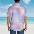 thumbnail image 6 of Haiem Fish Scale1 Printed Hawaiian Shirt for Men - Men’s Casual Beach Summer Shirts - Stretch Fabric with Modern Fit-Medium, 6 of 9
