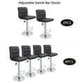 thumbnail image 2 of SONGMY 4-Pack Adjustable Bar Stools, PU Leather Modern Dining Chairs with Back, Counter Height Bar Stools for Kitchen Island, 2 of 10