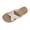 Beige, variant on Women's Sandals Casual Walking Open Toe Slip on Flat Slippers Comfortable Non-slip Summer Vacation Outdoor Beach Slides Sandals Beige 36