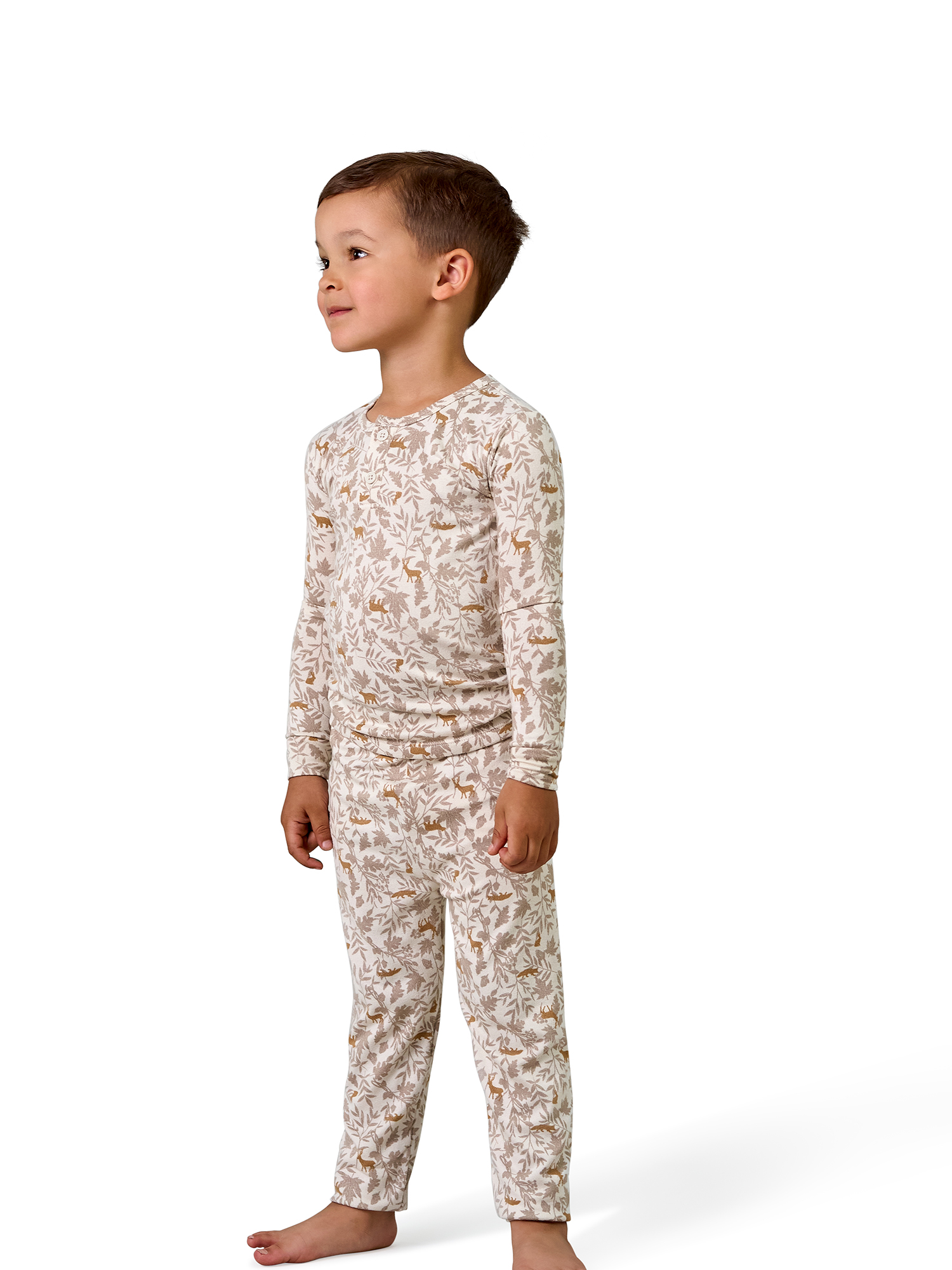 Modern Moments Gerber Toddler Boy Henley Pajama Set photo 3
