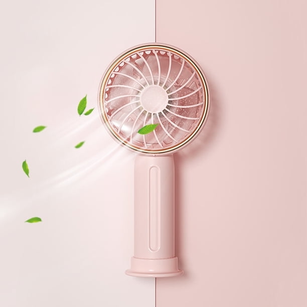 Ventilador portátil de bolsillo F22 FANA Hand con soporte rosa