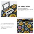 thumbnail image 3 of Susaid Colorful Sunflowers Print Elastic Washable Suitcase Cover with Hidden Zipper, Fits 18-32 Inch Luggage for Protection During Travel-Medium, 3 of 7