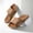 Coffee, variant on Unisex Slide Slippers Open Toe On Flat Sole Sandals for Couples Indoor Bathroom Walking Shoes Sneakers US :6.5