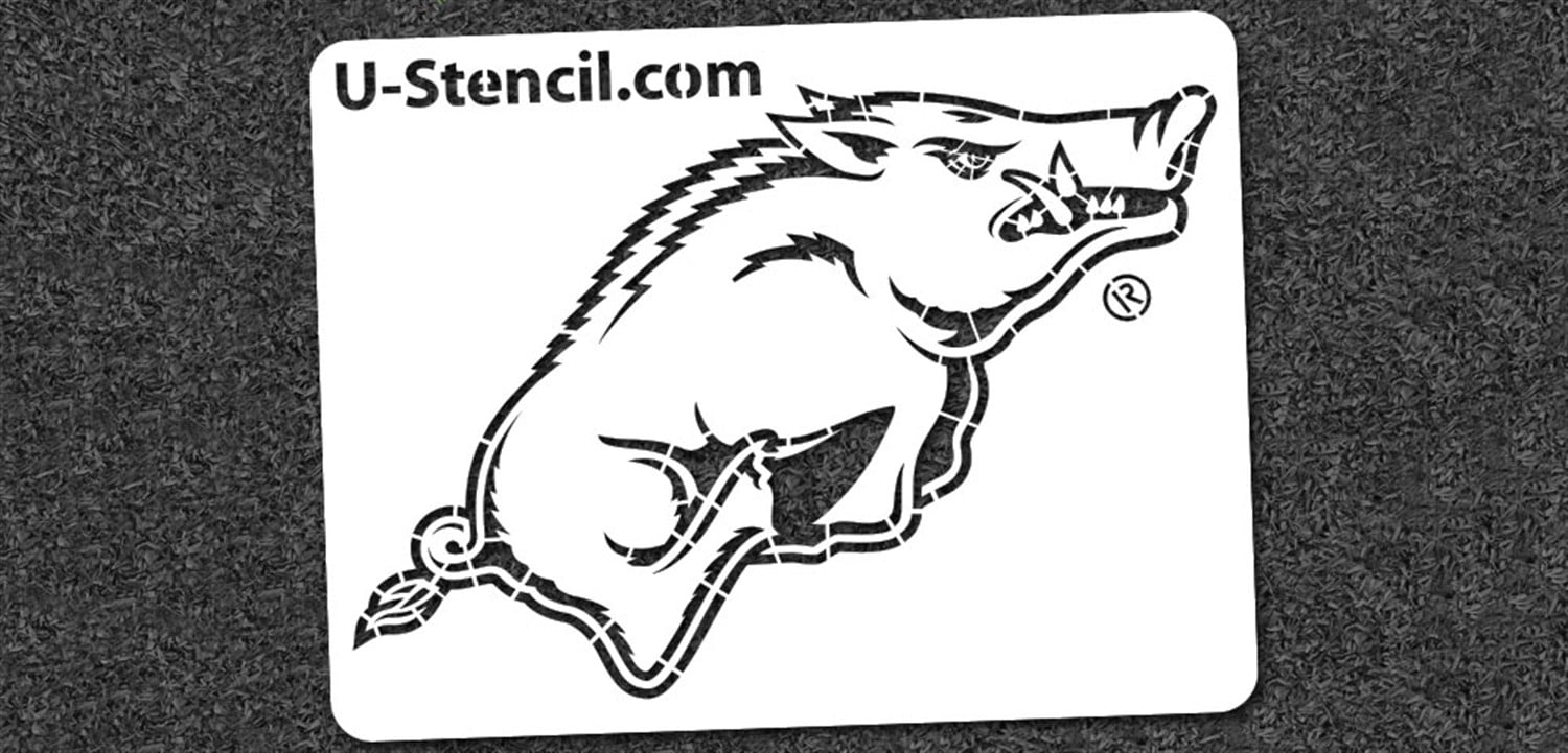 NCAA Arkansas Razorbacks Collegiate Tusk Mini Stencil Kit