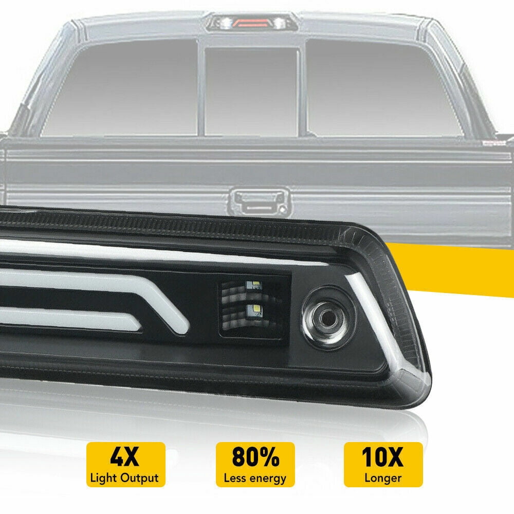 For 09-14 FORD F150 3rd Third Brake Light LED Smoke Rear Reverse Tail Cargo Lamp