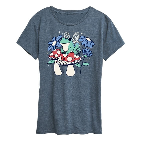 Instant Message - Fairy Frog - Women's Short Sleeve Graphic T-Shirt