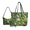 Clover Gnome Pattern, variant on Gothic Skull Rose Pattern 3 Pieces Shoulder Bag for Women, Stylish Women’s Wallet, Portable Lightweight Sling Bag for School