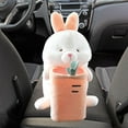 thumbnail image 6 of Box Tissure Dispenser Holder Storage Holder Soft Plush Toy Car Accessories Napkin Holder Car Interior Organization for Car Rabbit, 6 of 8