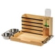 thumbnail image 2 of Comedero de madera para conejos, conejillo de indias, botella de agua, dispensador de comida, estante de comida para animales pequeños, hámster,, 2 of 9