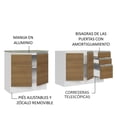 thumbnail image 4 of Kit con 2 Gabinetes Bajos de Cocina Madesa Glamy GRGL200006, 4 of 10