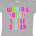 thumbnail image 4 of Inktastic Worlds Best Little Sister Girls Baby Bodysuit, 4 of 5