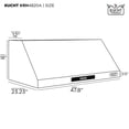 thumbnail image 6 of Kucht Professional 47.5" Stainless Steel Under Cabinet Range Hood in Silver, 6 of 14