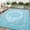 Light blue/white, variant on Outdoor Rug 8x10 Waterproof Reversible Plastic Straw Patio Mat, Vintage Medallion Indoor Outdoor Carpet for Deck Balcony Porch RV Camping Picnic