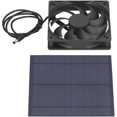 XJU5W Solar Powered Fan Kit, Mini Ventilation Fan with Solar Panel
