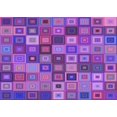 thumbnail image 1 of Ahgly Company Machine Washable Indoor Rectangle Transitional Purple Area Rugs, 4' x 6', 1 of 7