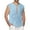 Sky Blue, variant on Aayomet Mens Cotton Linen Henley Shirt Mens Fashion Casual Solid Color Cotton And Linen Lace Collar Sleeveless Shirt White,M