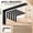 Black, variant on 6PCS 5"x2" (125x50mm) L Brackets Shelf Support Corner Braces for Wooden Boards Heavy Duty Max Load 42lb Black