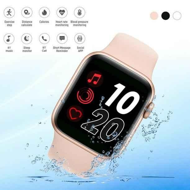 knus Afslut forståelse Smart Watch for iPhone iOS Android Phone Bluetooth Waterproof Fitness  Tracker,White - Walmart.com