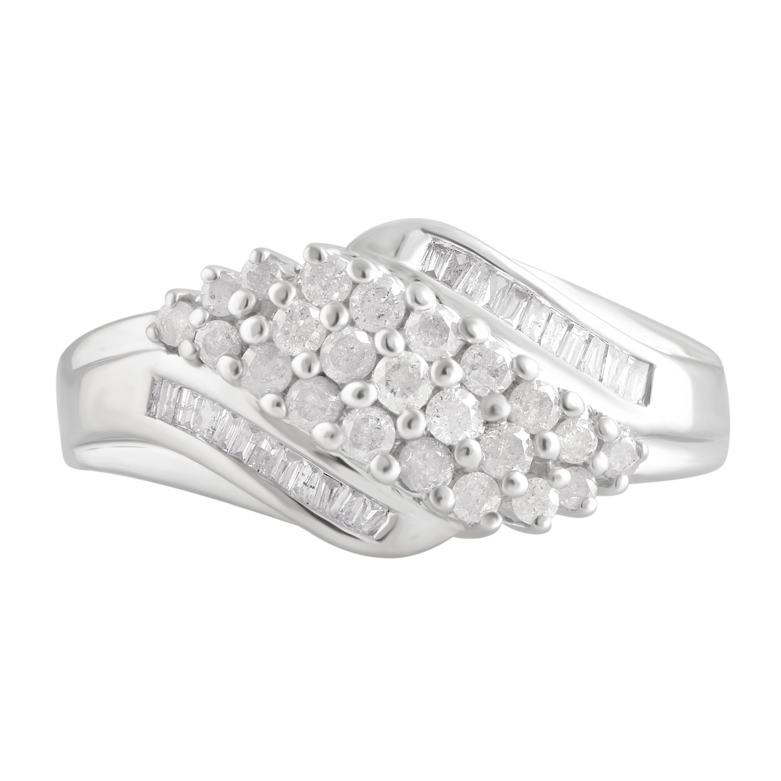 Arista 1/2 Carat T.W Diamond Fashion Anniversary Ring in Sterling Silver (I-J, I2-I3)