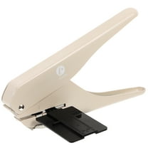 OUNONA Handheld Single Hole Mushroom Paper Punch with Ruler, Manual Paper Cutter for Loose-Leaf Notebooks, Creative Stationery Tool