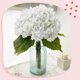 thumbnail image 5 of Flores artificiales de hortensia Yatim White Real Touch, 5 unidades, 5 of 7