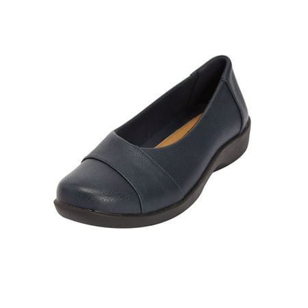 

Comfortview Wide Width Gab Flat Ballet Flats Women s Slip-On Shoes