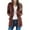 Brown, variant on Viikei Plus Size Womens Cardigans Clearance Winter Coats for Women Patchwork Cardigan Long Sleeve Open Front Coat Pockets