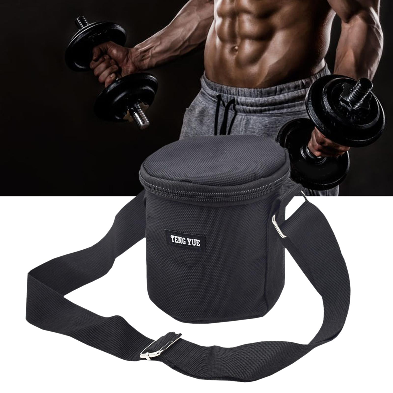 1680D Oxford Cloth Dumbbell Bag Dustproof Barbell Storage Bag Adjustable Shoulder Strap Heavy Duty Shoulder Bag 4.72 .12