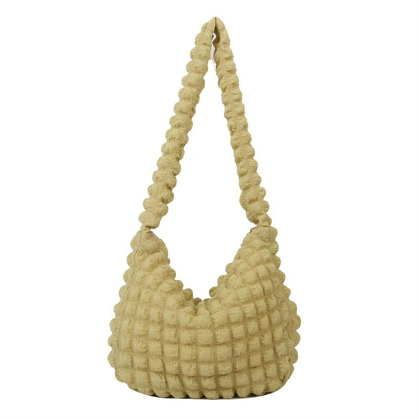 Bolso Mano Con Forma Nube para Mujer Hombro A La Verano () Amarillo