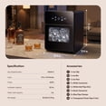 thumbnail image 6 of Simzlife Sphere Ice Machine, 108 Pcs/Day, 2.4" Crystal Clear Ice Ball Maker with Self-Cleaning & Timer, Large Capacity Ice Maker for Home Bar, Whiskey & Cocktails, 6 of 9