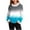Light Blue Sweatshirts, variant on Women's Crewneck Furry Gradient T-Shirt Long Sleeve Loose Crew Neck Pullover Tops Trendy Casual Tees Blouse Green Sweatshirts M