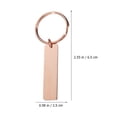 thumbnail image 5 of 10 Pcs Key Chain Labels Stainless Steel Blank Tags Hanging Keychain with DIY Glossy Strip Hangtag Metal, 5 of 6