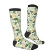 thumbnail image 3 of Fotbe Hawaiian Style print Women's Men's Novelty Crew Socks Cotton Socks Knee High Socks for Walking,Running,Nurses,Pregnancy, 3 of 8