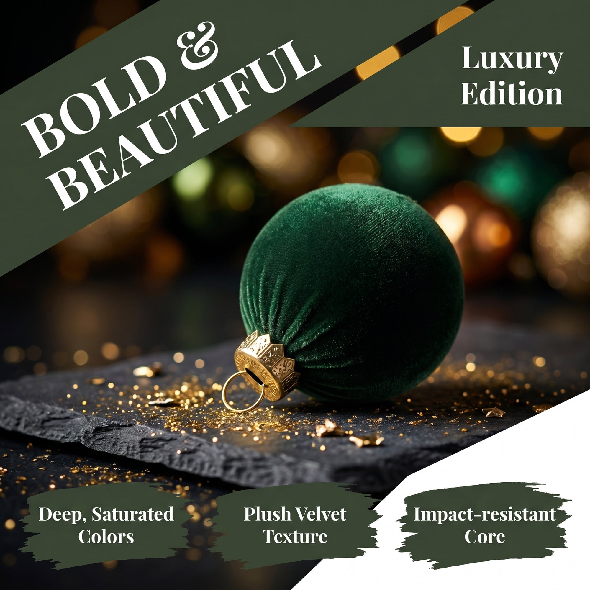 Unique Bargains Velvet Christmas 12 Pack Flocked Sphere Orbs Luxury Ornaments Style C 2.4"