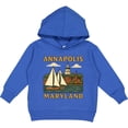 thumbnail image 2 of Inktastic Annapolis Maryland Scenic Sailboat Illustration Toddler Hoodie, 2 of 4
