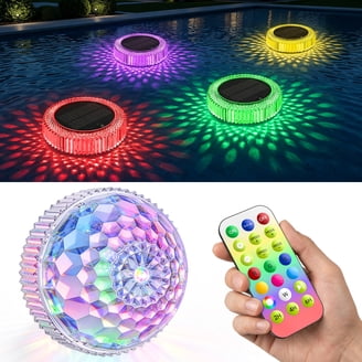 Merkury Innovations 2 Pack RGB Submersible Puck Lights with 21 Key