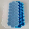 thumbnail image 1 of Molde de silicona para hielo, bandeja para cubitos de gelatina y pudín, 37 rejillas, para hacer hielo en forma de panal, 1 of 1