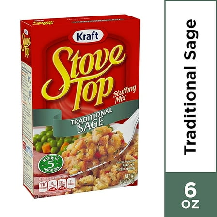 Stove Top Traditional Sage Stuffing Mix (6 oz Box) ( Pack of 2 )