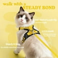 thumbnail image 5 of rabbitgoo Cat Harness and Leash for Walking, Escape Proof Soft Adjustable Vest Harnesses for Cats, Easy Control Breathable Reflective Strips Jacket, Yellow, 5 of 9